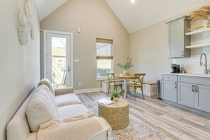 House (2 Bedrooms) | Front of property - 1 Mi to Galveston Beach, Seawall: New Tiny Home! (Galveston)