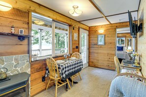 Interior - Outdoor Kitchen & Canal Views: Cabin in Quilcene! (Quilcene)