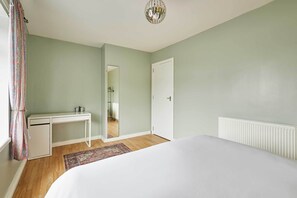 2 bedrooms, iron/ironing board, travel crib, WiFi