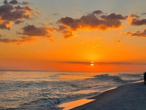 Vlak bij het strand