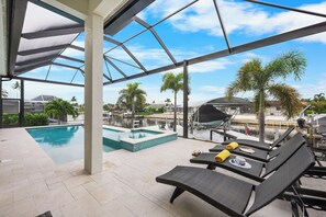 A heated pool