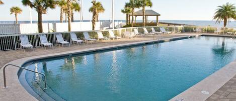 Indoor pool, a heated pool