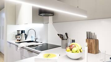 KĂŒhlschrank, Ofen, Herdplatte, GeschirrspĂŒler