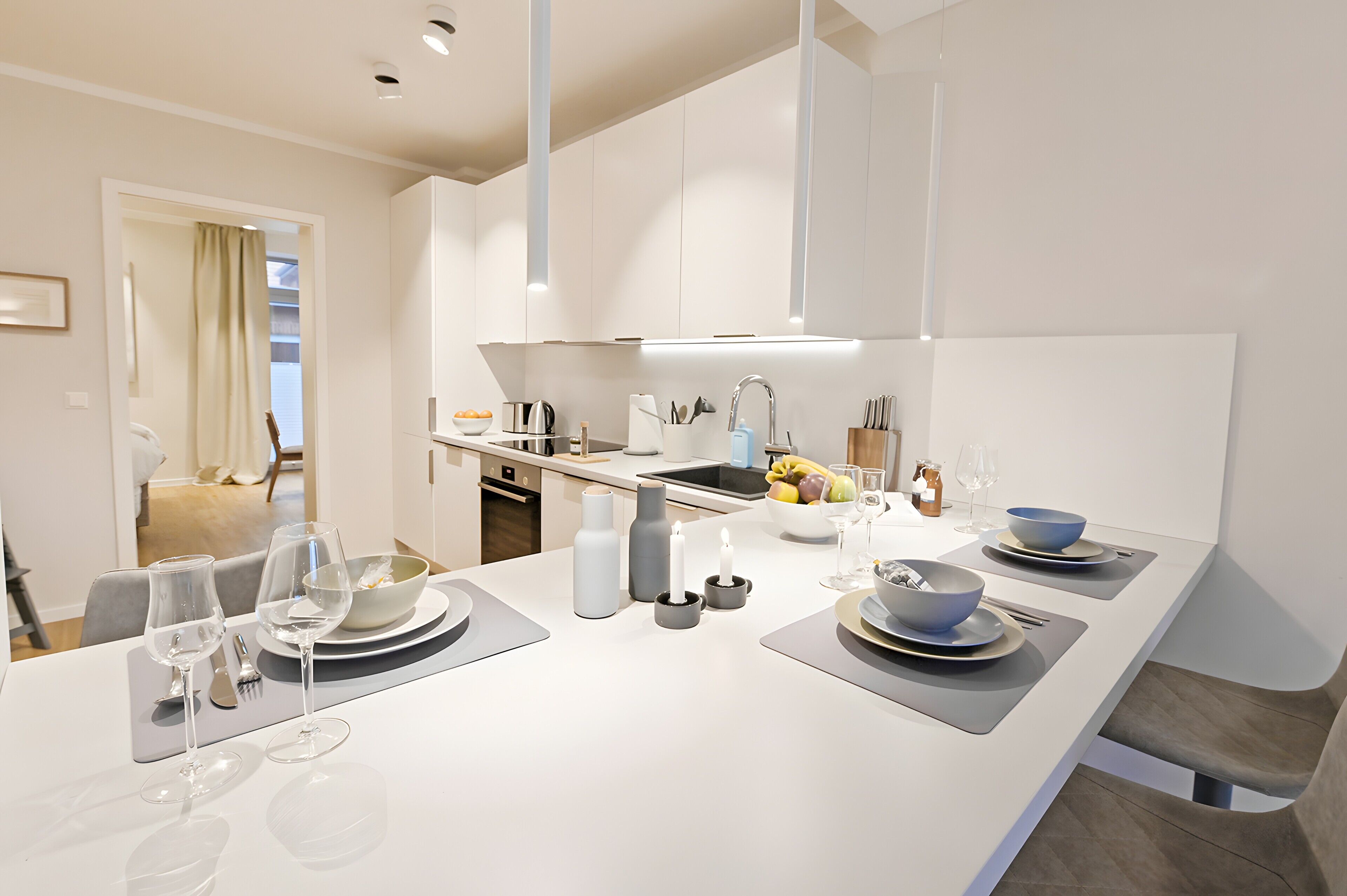 Kühlschrank, Ofen, Herdplatte, Geschirrspüler