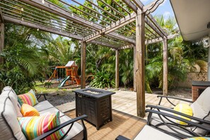 Terrace/patio - Casa Dania | Family Beach Home with Playground (Dania Beach)