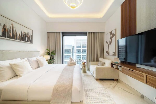 Soundproofing, iron/ironing board, travel cot, WiFi