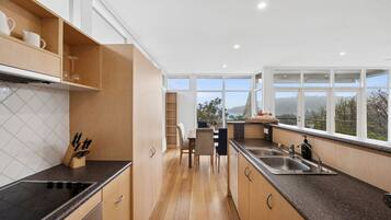 Fridge, oven, stovetop, dishwasher