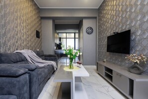 50-吋平面  電視，提供有線頻道