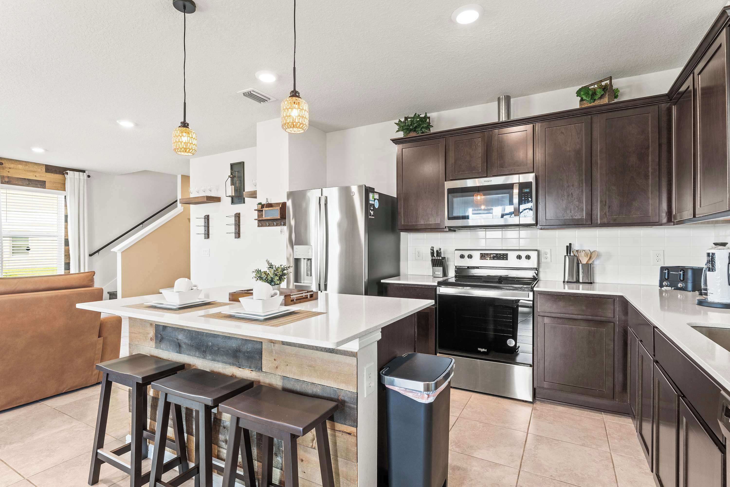 獨棟房屋, 多張床, 庭院, 花園景觀 (Happy Daze) | 私人廚房 | 電冰箱、微波爐、烤箱、爐台