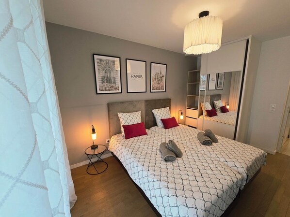 2 Schlafzimmer, Bügeleisen/Bügelbrett, kostenloses WLAN, Bettwäsche