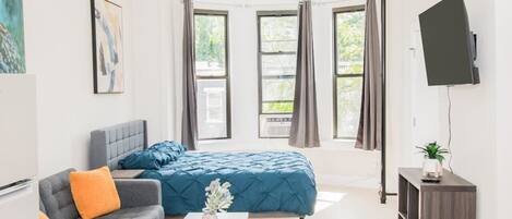 1 soveværelse, skrivebord, strygejern/strygebræt, Wi-Fi