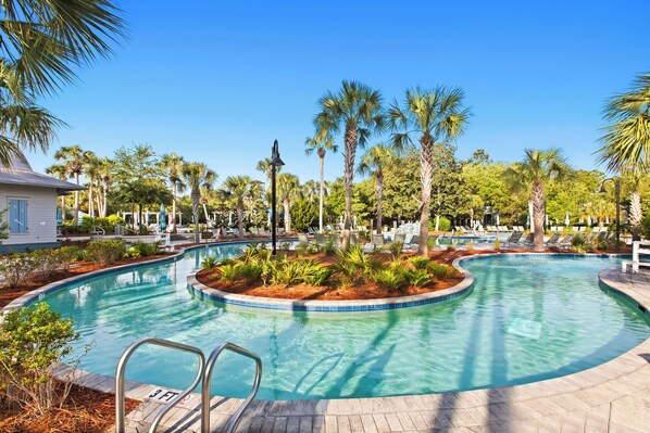 A heated pool