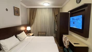Deluxe Double or Twin Room, City View | Premium bedding, in-room safe, blackout drapes, soundproofing
