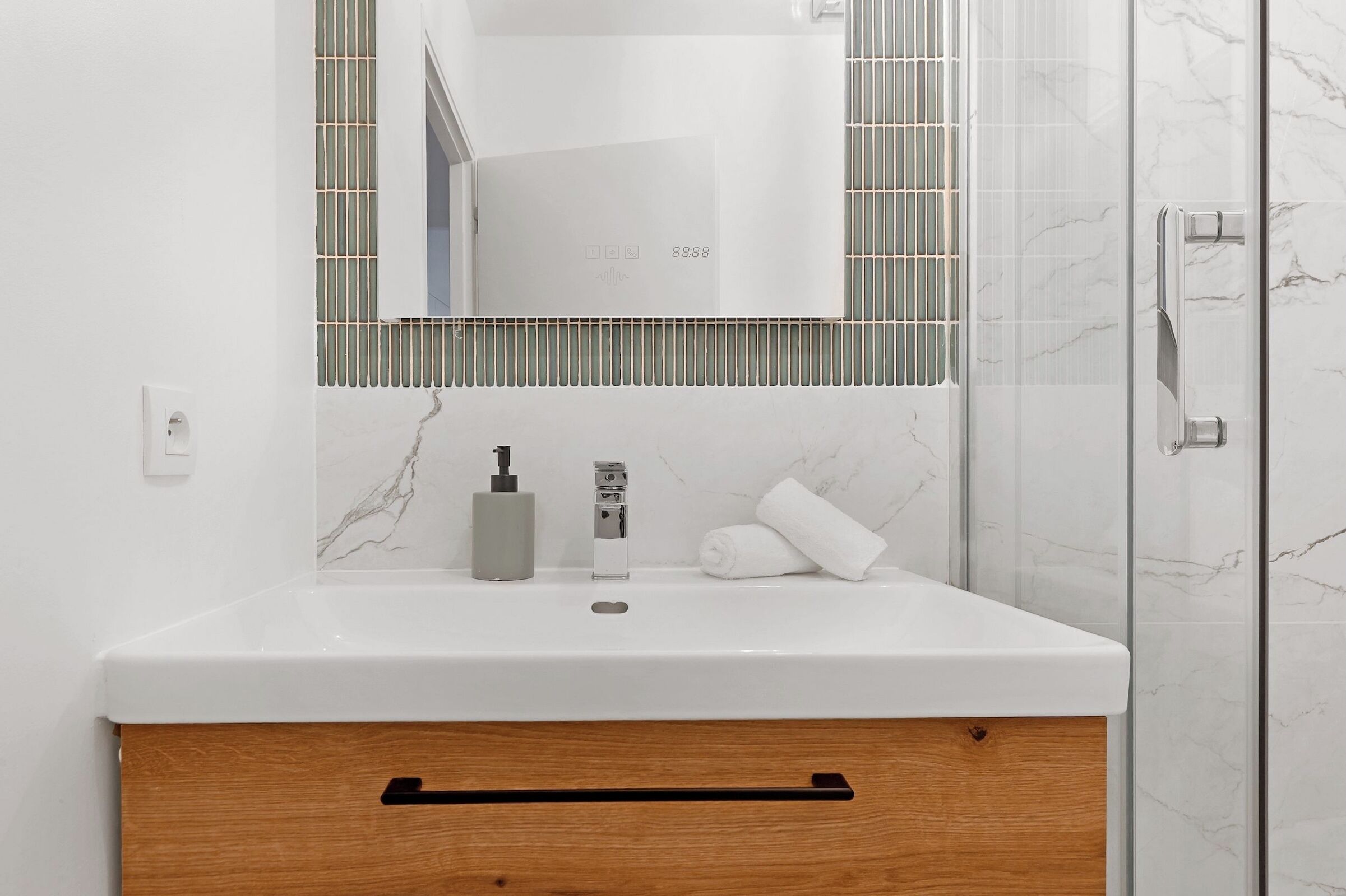 Appartement Ville, 2 chambres, non-fumeur | Salle de bain