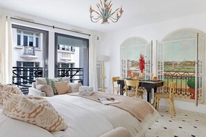 City Apartment, 2 Bedrooms, Non Smoking | Living area | 40-inch Smart TV with satellite channels - Stylish 2BR for 6 by Champs-Elysees (Paris)