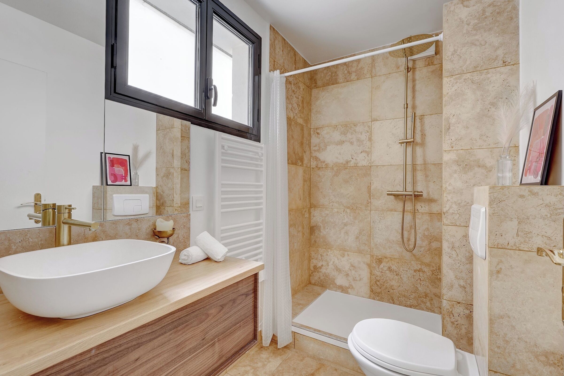 城市公寓, 2 间卧室, 无烟房 | 浴室