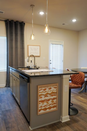 Microwave, oven, stovetop, dishwasher