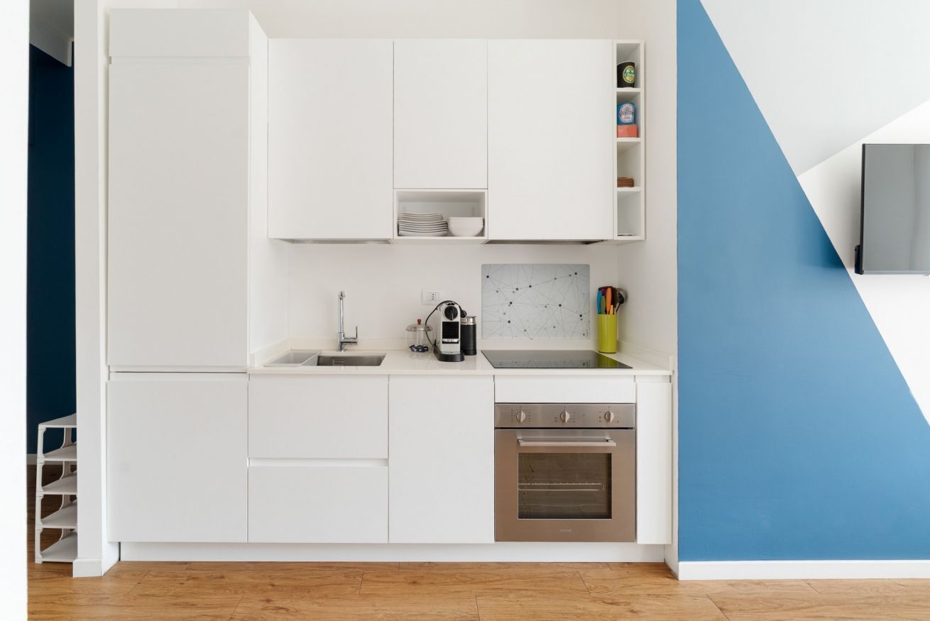 Fridge, microwave, dishwasher, toaster