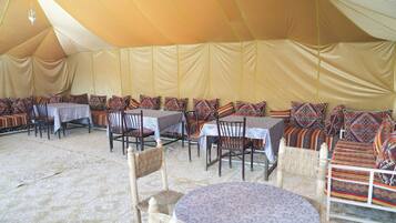 Outdoor wedding area