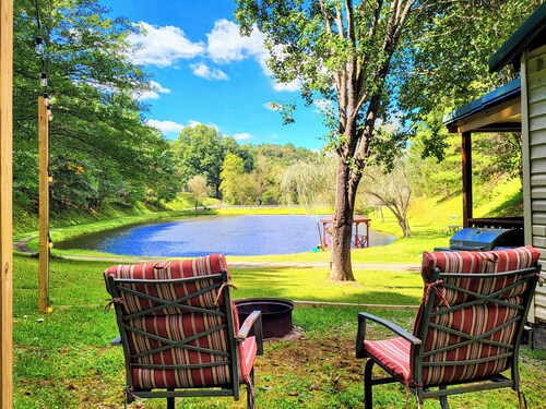 Fiddlers Lake Cabin, Galax Va, Fishing, New River Trail, Fancy Gap, Mountains 