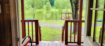 Fiddlers Lake Cabin, Galax Va, Fishing, New River Trail, Fancy Gap, Mountains