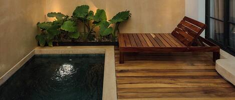 Suíte luxo | Piscina particular