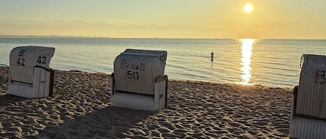 Beach nearby, sun-loungers