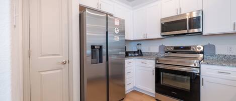 Microwave, oven, stovetop, dishwasher