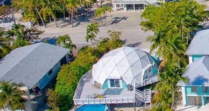 Unique Waterfront Dome Home with Dock & Pool – Little Torch Key