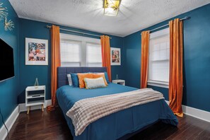 2 soveværelser, skrivebord, strygejern/strygebræt, gratis Wi-Fi