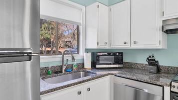 Microwave, oven, stovetop, dishwasher