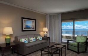 TV, fireplace - Ocean view 2-bedroom condo - Marriott's OceanWatch resort at Grand Dunes (Myrtle Beach)