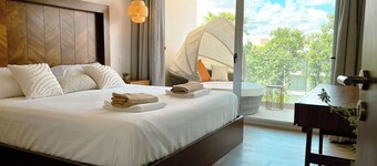 Stylish Playacar Condos w Balcony & Pool