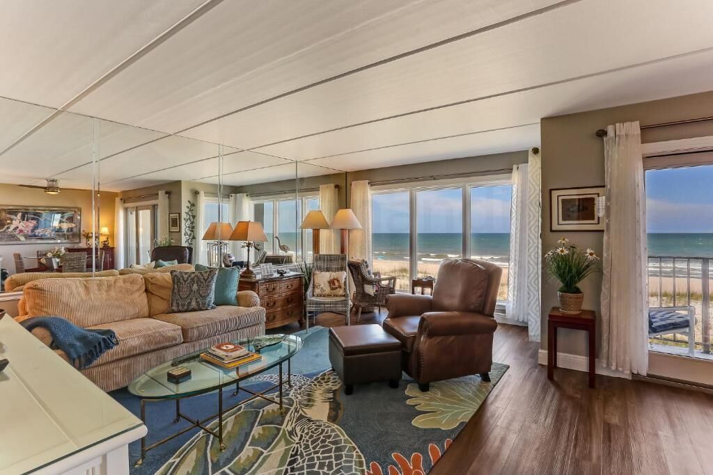 Premium Condo, 2 Bedrooms, Balcony, Ocean View | Living area | TV