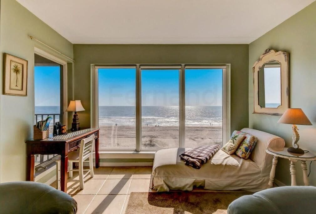 Condo Premium, 2 habitaciones, balcón, vista al océano | Escritorio y espacio para trabajar con laptop 