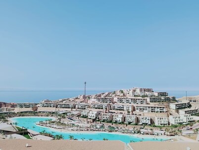 3-bedroom villa in gorgeous Suez Governorate with AC, fitness room