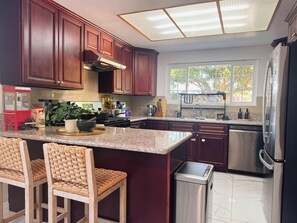 Microwave, oven, stovetop, dishwasher