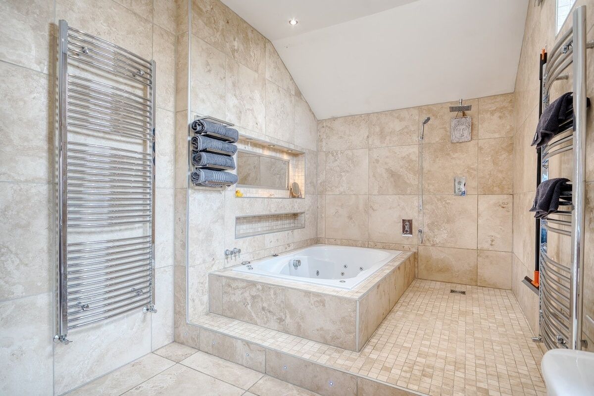 Hair dryer, towels