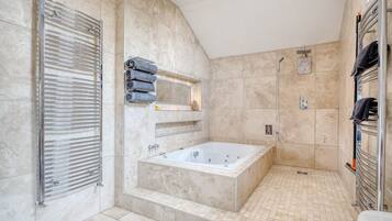 Hair dryer, towels