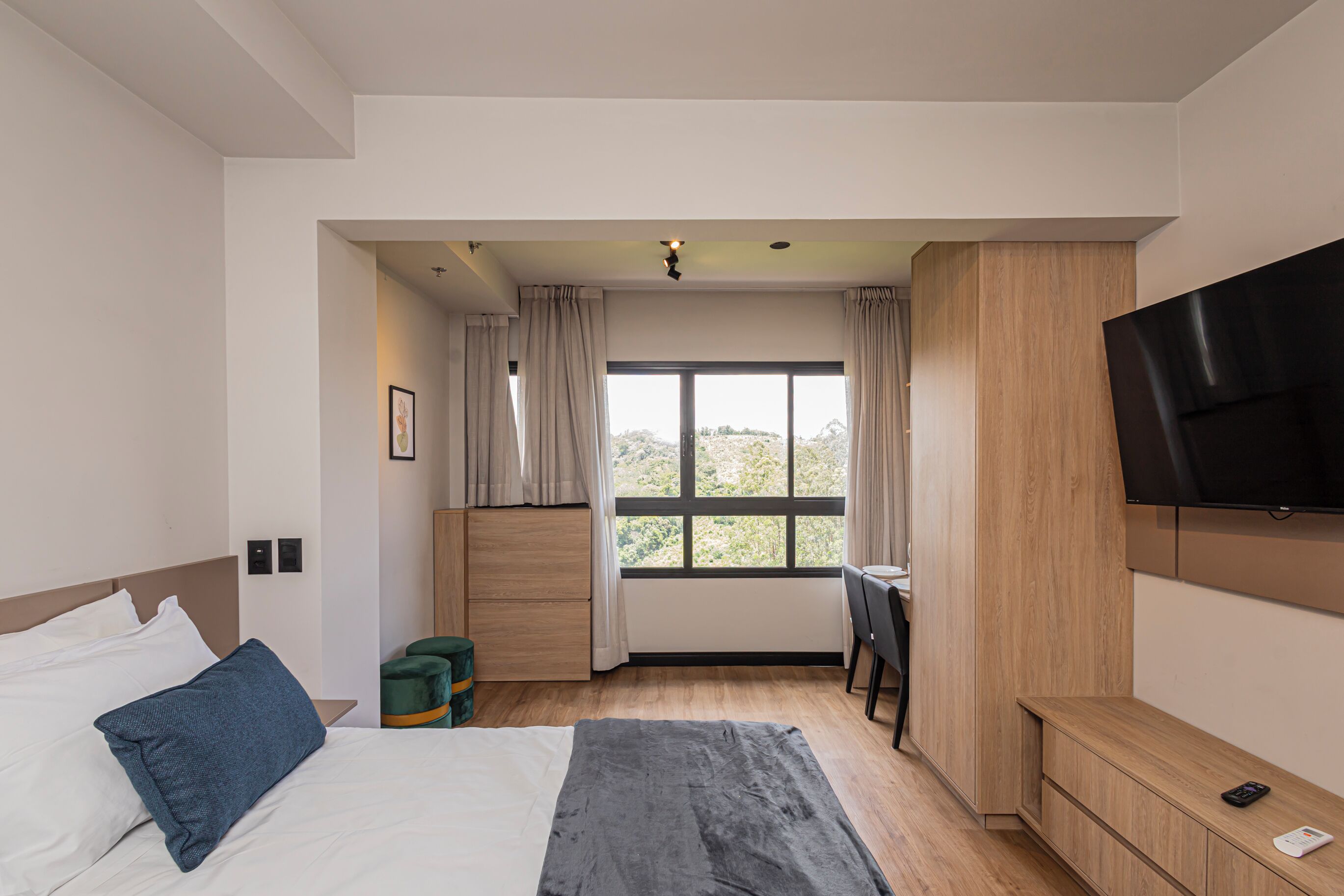 Standard Double Room, City View | Laptop workspace, free WiFi, bed sheets