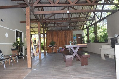 Beautiful House! Enjoy nature and cool off in the pool.