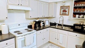 Microwave, oven, stovetop, dishwasher