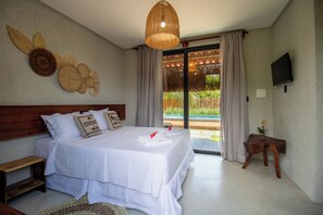 Chambre Quadruple Luxe, vue piscine