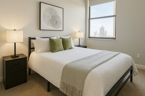 2 bedrooms, iron/ironing board, WiFi, bed sheets