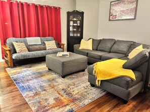 Smart TV, DVD player, books