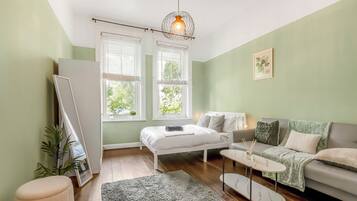 2 bedrooms, iron/ironing board, WiFi, bed sheets