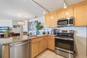 Microwave, oven, stovetop, dishwasher