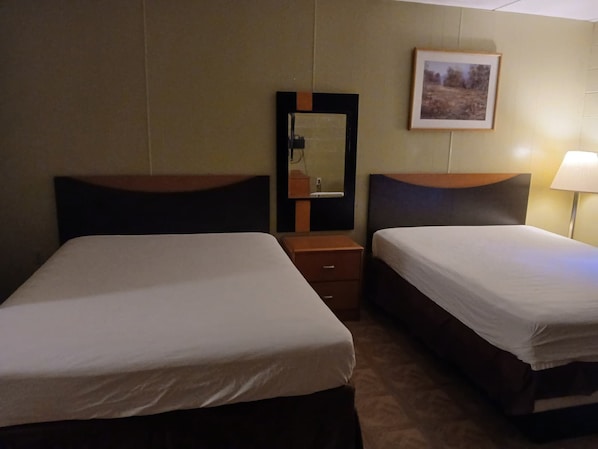 Room, Non Smoking (2 Full Beds) | Iron/ironing board, free WiFi