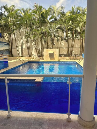 Charming studio in the Heart of Sosua, Facing the pool & at 2 min from the Beach