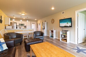 Smart TV, DVD player, table tennis, books